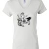 Women's Short Sleeve V-Neck T-Shirt Thumbnail