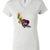 Women's Short Sleeve V-Neck T-Shirt Thumbnail