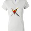 Women's Short Sleeve V-Neck T-Shirt Thumbnail