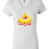 Women's Short Sleeve V-Neck T-Shirt Thumbnail
