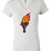 Women's Short Sleeve V-Neck T-Shirt Thumbnail