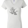 Women's Short Sleeve V-Neck T-Shirt Thumbnail