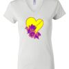 Women's Short Sleeve V-Neck T-Shirt Thumbnail