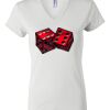 Women's Short Sleeve V-Neck T-Shirt Thumbnail