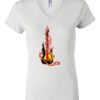 Women's Short Sleeve V-Neck T-Shirt Thumbnail