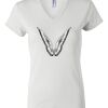 Women's Short Sleeve V-Neck T-Shirt Thumbnail