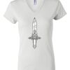 Women's Short Sleeve V-Neck T-Shirt Thumbnail