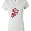 Women's Short Sleeve V-Neck T-Shirt Thumbnail