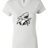 Women's Short Sleeve V-Neck T-Shirt Thumbnail