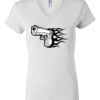 Women's Short Sleeve V-Neck T-Shirt Thumbnail