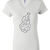 Women's Short Sleeve V-Neck T-Shirt Thumbnail