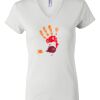 Women's Short Sleeve V-Neck T-Shirt Thumbnail