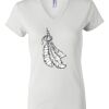 Women's Short Sleeve V-Neck T-Shirt Thumbnail