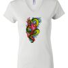 Women's Short Sleeve V-Neck T-Shirt Thumbnail