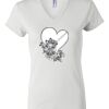 Women's Short Sleeve V-Neck T-Shirt Thumbnail