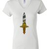 Women's Short Sleeve V-Neck T-Shirt Thumbnail