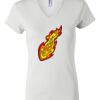 Women's Short Sleeve V-Neck T-Shirt Thumbnail