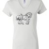 Women's Short Sleeve V-Neck T-Shirt Thumbnail