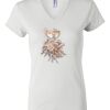 Women's Short Sleeve V-Neck T-Shirt Thumbnail