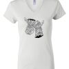 Women's Short Sleeve V-Neck T-Shirt Thumbnail