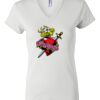 Women's Short Sleeve V-Neck T-Shirt Thumbnail