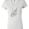 Women's Short Sleeve V-Neck T-Shirt Thumbnail