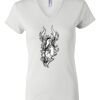 Women's Short Sleeve V-Neck T-Shirt Thumbnail