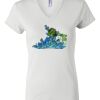 Women's Short Sleeve V-Neck T-Shirt Thumbnail