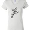 Women's Short Sleeve V-Neck T-Shirt Thumbnail