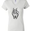 Women's Short Sleeve V-Neck T-Shirt Thumbnail