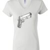 Women's Short Sleeve V-Neck T-Shirt Thumbnail