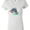 Women's Short Sleeve V-Neck T-Shirt Thumbnail