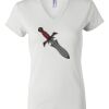 Women's Short Sleeve V-Neck T-Shirt Thumbnail