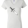 Women's Short Sleeve V-Neck T-Shirt Thumbnail