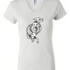 Women's Short Sleeve V-Neck T-Shirt Thumbnail