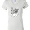 Women's Short Sleeve V-Neck T-Shirt Thumbnail