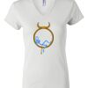 Women's Short Sleeve V-Neck T-Shirt Thumbnail