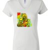 Women's Short Sleeve V-Neck T-Shirt Thumbnail