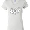 Women's Short Sleeve V-Neck T-Shirt Thumbnail