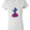 Women's Short Sleeve V-Neck T-Shirt Thumbnail