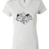 Women's Short Sleeve V-Neck T-Shirt Thumbnail