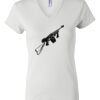 Women's Short Sleeve V-Neck T-Shirt Thumbnail