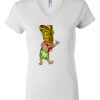 Women's Short Sleeve V-Neck T-Shirt Thumbnail