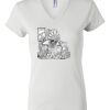 Women's Short Sleeve V-Neck T-Shirt Thumbnail