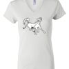 Women's Short Sleeve V-Neck T-Shirt Thumbnail