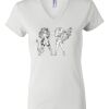 Women's Short Sleeve V-Neck T-Shirt Thumbnail