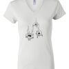 Women's Short Sleeve V-Neck T-Shirt Thumbnail