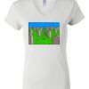 Women's Short Sleeve V-Neck T-Shirt Thumbnail