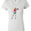 Women's Short Sleeve V-Neck T-Shirt Thumbnail