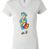 Women's Short Sleeve V-Neck T-Shirt Thumbnail